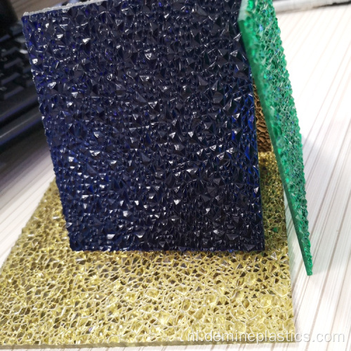 Polycarbonaat plastic plaat met diamant-reliëf